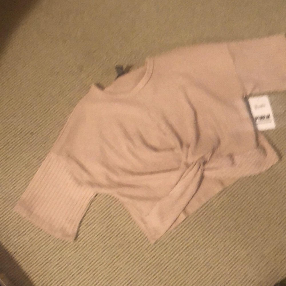 NWT cropped ribbed sweater Small
